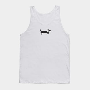 Simple dachshund in black Tank Top